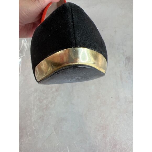 BCBGeneration Women Red Black Suede Leather High Heels Size 9 39 Mod‎ Edgy - Picture 14 of 14